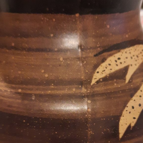 B Welsh, Pacific Stoneware, Hand Painted, Pottery Vase, Made in USA in 1971 - Picture 7 of 7